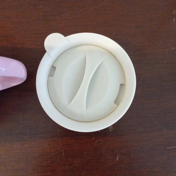 LONGABERGER Woven Traditions Pink Travel Mug with Lid Breast Cancer Ribbon NWOT - Picture 11 of 11